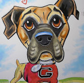 dog caricature