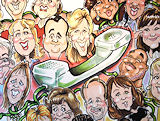 family color caricature Fred Eyer