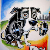 animal caricature dog