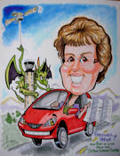 party style caricature