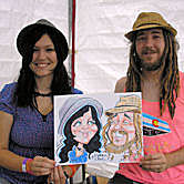 live festival caricature