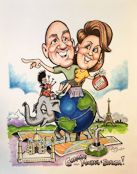 custom gift caricature by Fred Eyer