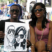 live festival caricature