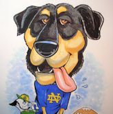 dog caricature