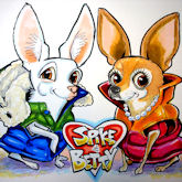 pet caricature dog