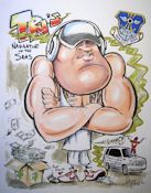 caricature cartoon sample Fred eyer