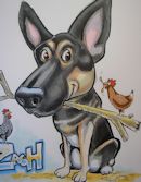 animal caricature pet